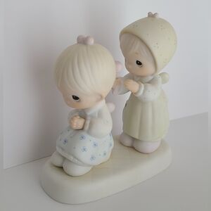 Vintage Precious Moments Special Sister Girls Collectible Porcelain Figurine